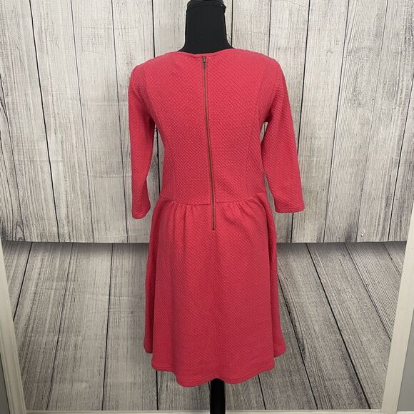 Matilda Jane Women's Small Pink Virginia Textured Dress with Pockets - Picture 6 of 8